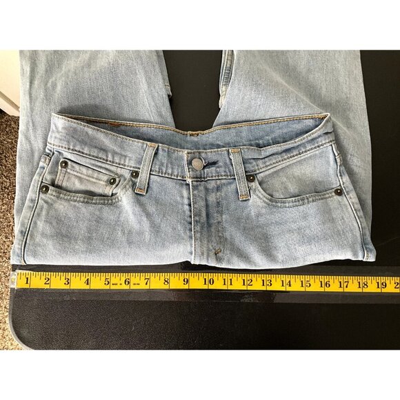 Levis 511 Jeans Mens 29x27 Blue Slim Straight Mid Rise Light Wash Stretch Denim - Picture 11 of 12